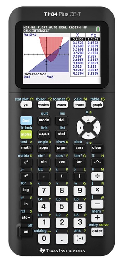 texas instruments ti 84 plus ce t kleurenscherm zwart