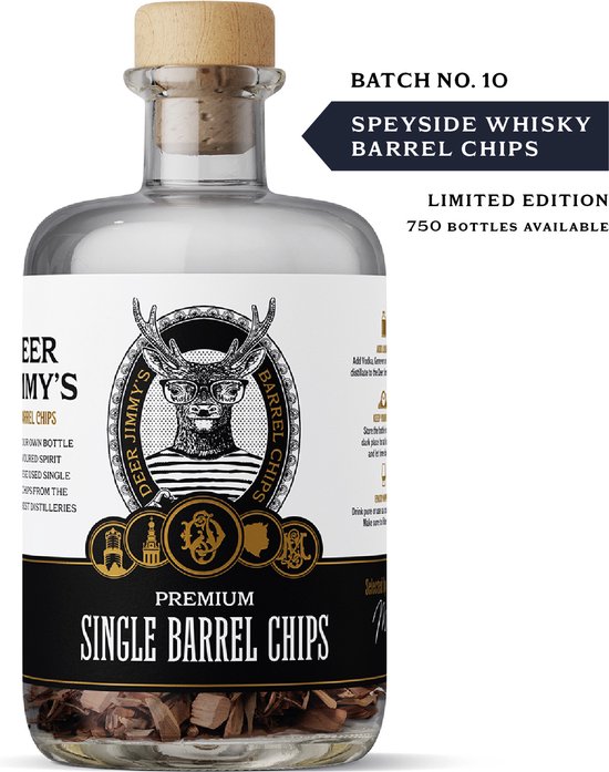 thuisbrouwpakket deer jimmys diy barrel chips schotse whisky batch
