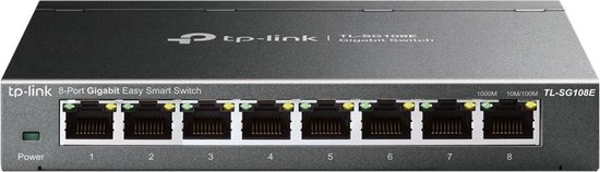 tp link tl sg108e netwerk switch smart managed 8 poorten