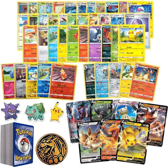 trading card pokemon kaarten pokemon pokemon bundel 50 kaarten met