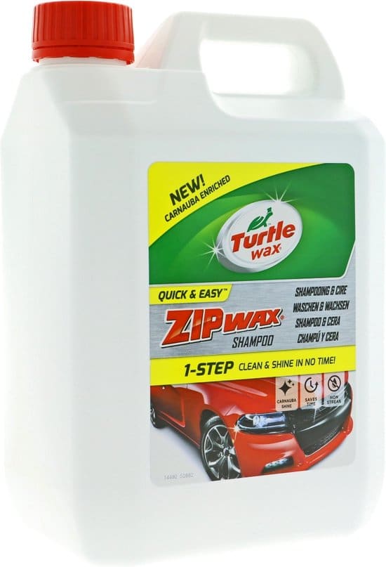 turtle wax 52882 zip wax shampoo 2 5 liter
