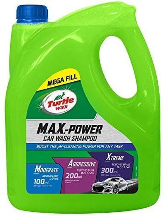 turtle wax 53287 max power car wash 4l auto shampoo