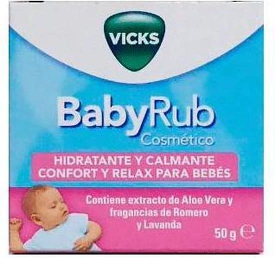 vicks babyrub hidratante y calmante 50g