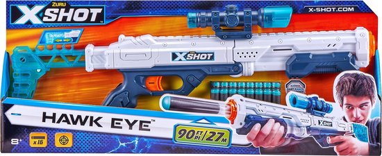 x shot excel hawk eye blaster 16 darts