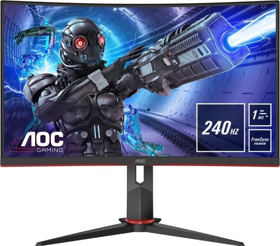 aoc c32g2ze full hd va curved 240hz gaming monitor 32 inch