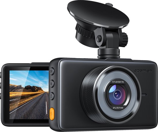apeman dashcam voor auto 1080p full hd dashboard camera met g sensor 170