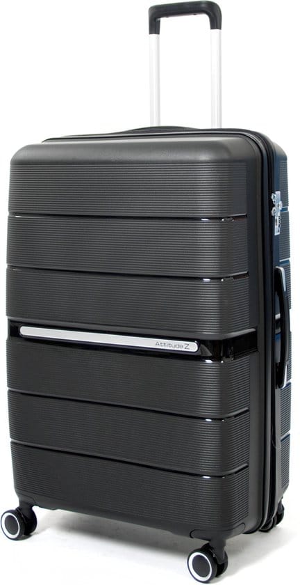 attitudez elitez reiskoffer large zwart 76cm tsa slot uitbreidbaar 6