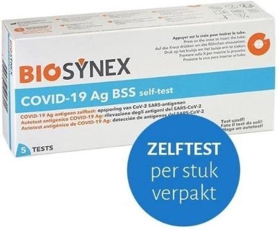 biosynex covid 19 zelftest 50 stuks per stuk verpakt