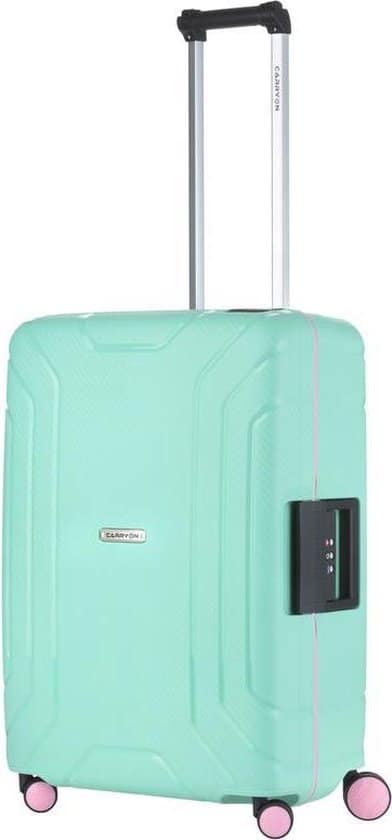 carryon steward tsa reiskoffer 75cm trolley met kliksloten dubbele wielen