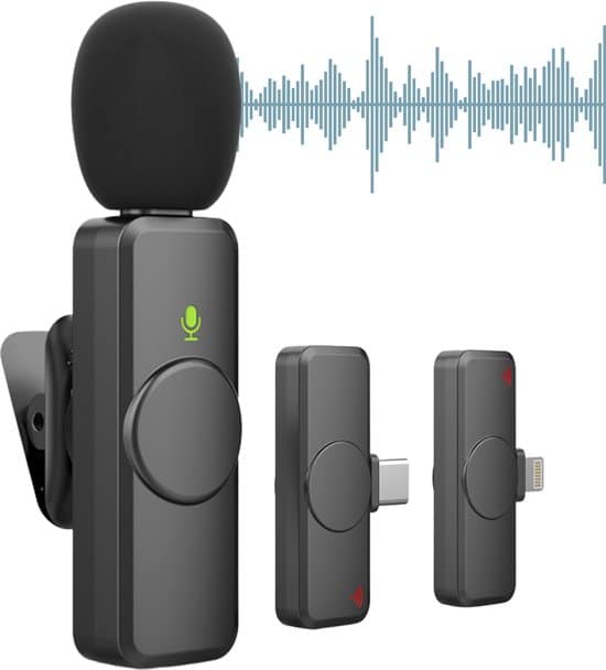 draadloze microfoon dasspeld microfoon lavalier microfoon draadloze 1