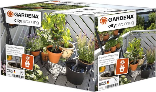 gardena vakantiebewatering tuinsproeier voor maximaal 36 planten