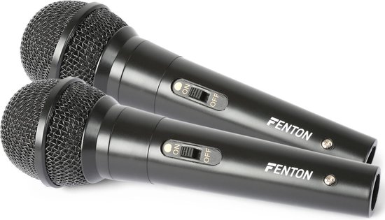 karaoke microfoon fenton dm100 set van twee karaoke microfoons ook 1