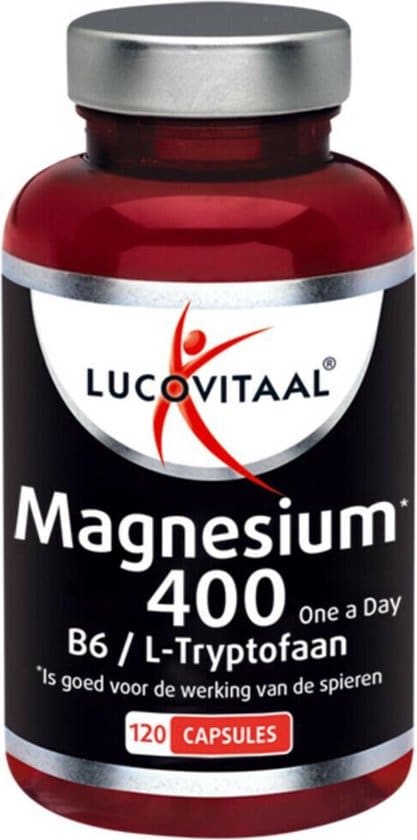 lucovitaal magnesium 400 vitamine b6 en l tryptofaan voedingssupplement 120