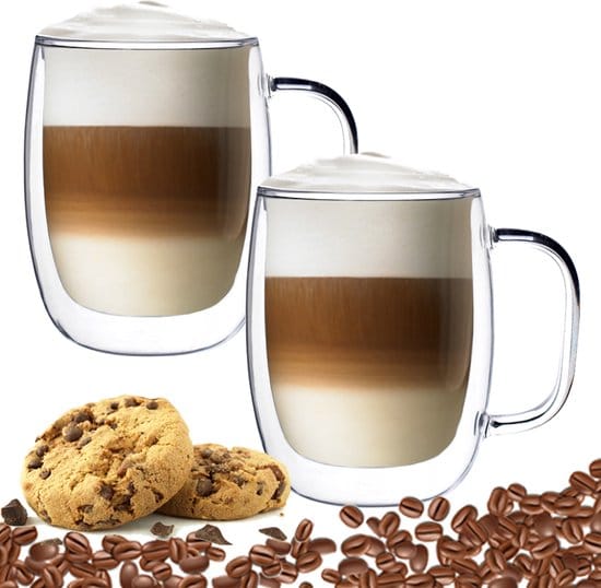 luxe dubbelwandige theeglazen cappuccino glazen latte macchiato glazen