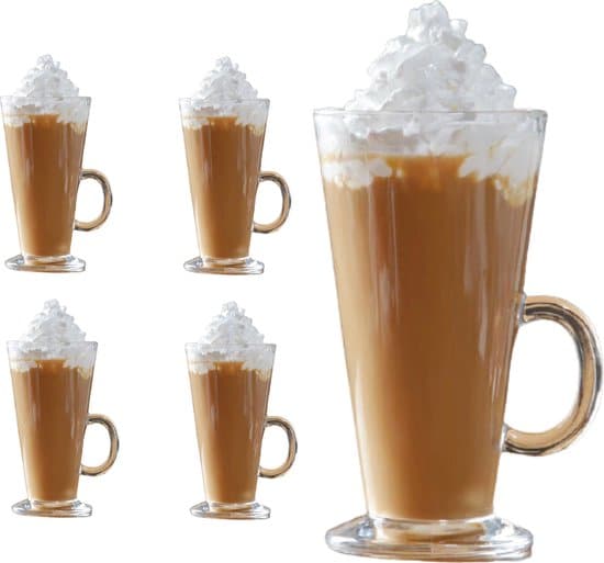 luxe latte macchiato glazen cappuccino glazen met handvat koffieglazen