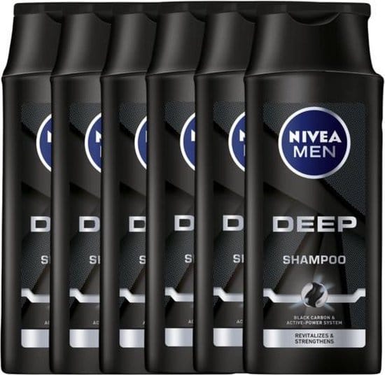 nivea men deep shampoo 6 x 250 ml voordeelverpakking 1