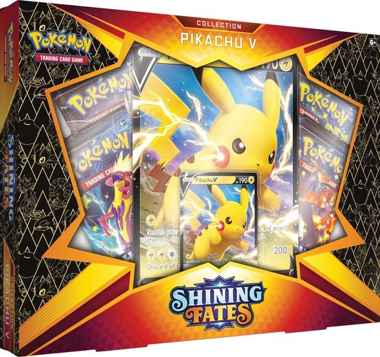pokemon shining fates pikachu v box pokemon kaarten