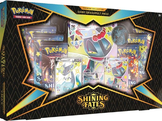 pokemon shining fates premium collection box shiny dragapult pokemon kaarten