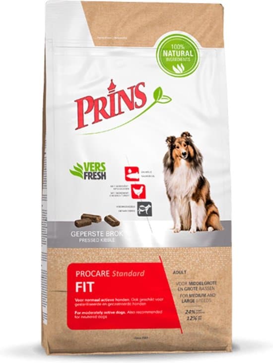 prins procare standaard fit 15 kg hond