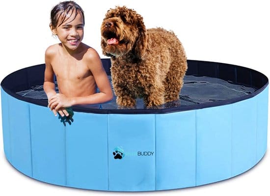 splashbuddy hondenzwembad 120 x 30 cm blauw duurzaam hondenbad honden