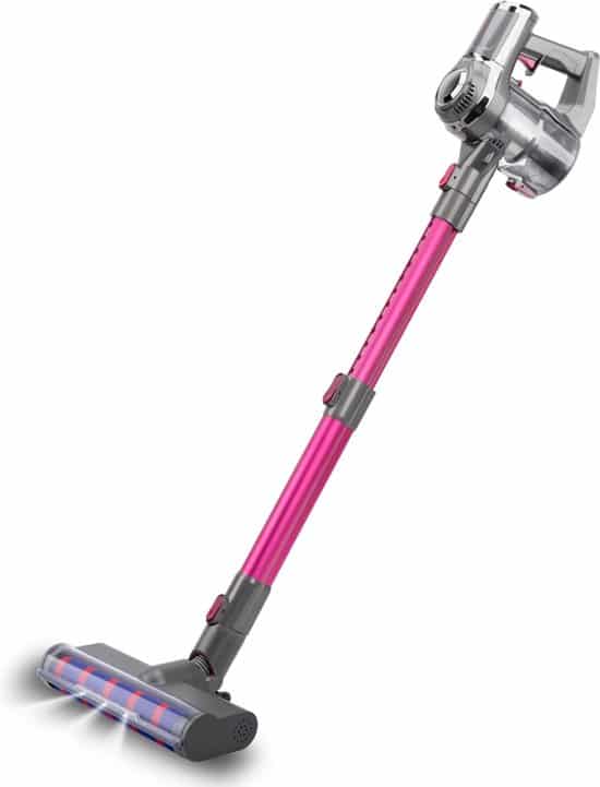 swiss pro snoerloze stofzuiger v12 steelstofzuiger met kruimeldief led