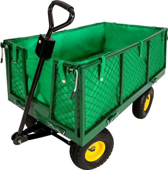 tectake bolderwagen transportkar tuinkar bolderkar 550kg 401029
