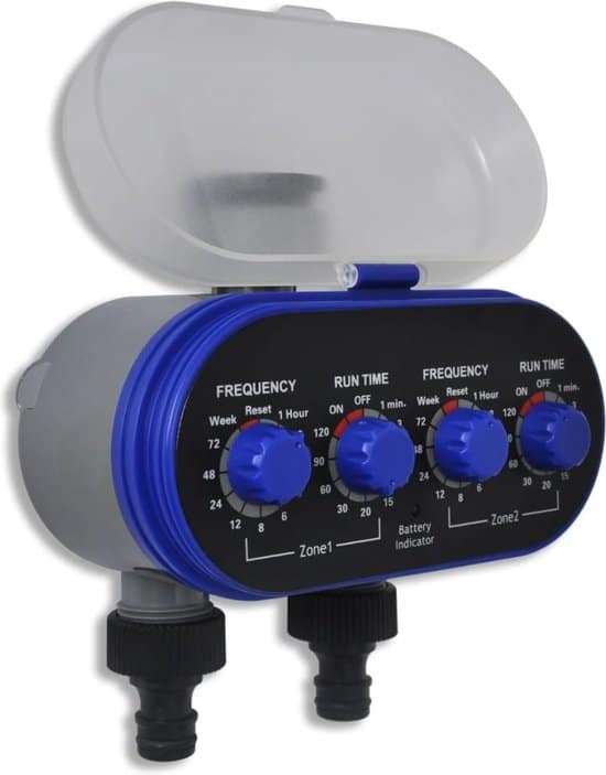 vidaxl elektrische irrigatie watertimer 2 uitgangen