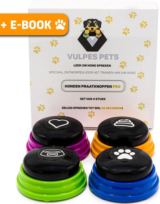 vulpes pets pro praatknop voor honden dogbuttons laat uw huisdier