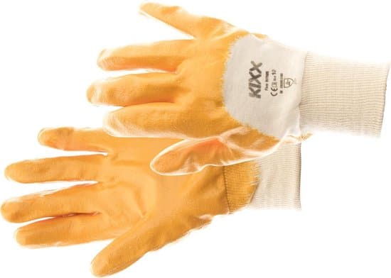 werkhandschoenen kixx handschoen firm maat 10 geel grijs 10