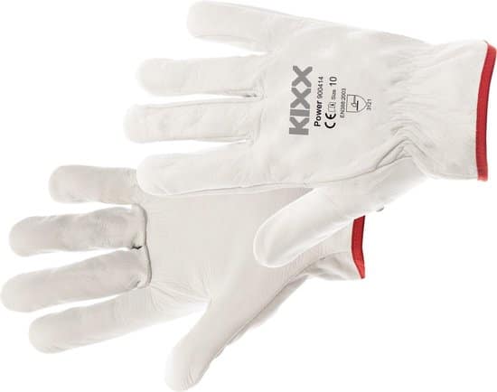 werkhandschoenen kixx handschoen power maat 8 grijs 6