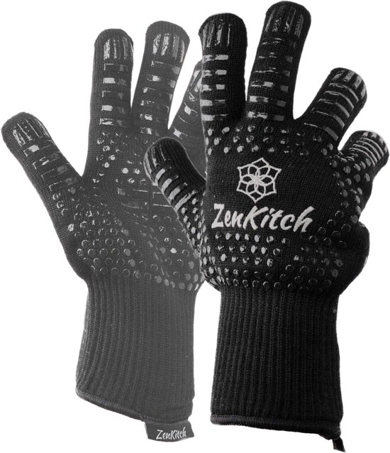 zenkitch bbq handschoenen hittebestendig tot 500 c ovenwanten