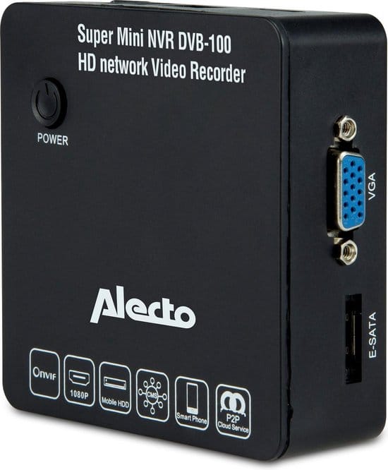 alecto dvb 100 netwerk video recorder wifi camerabeelden opslaan en
