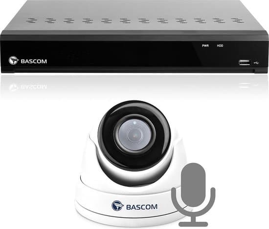 bascom camerasysteem met 1 beveiligingscamera en een recorder full hd