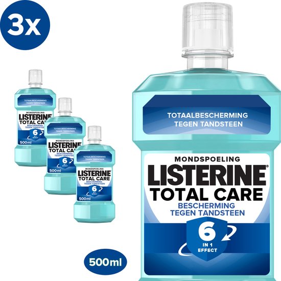 listerine total care tartar protection mondspoeling 500 ml pack of 3