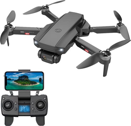 nuvance drone met 6k camera en gps voor buiten en binnen mini drone