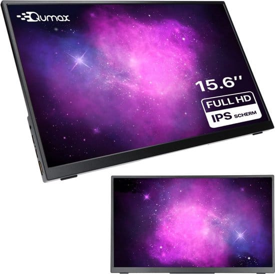 qumax portable monitor proscreen 20 156 inch draagbare monitor full hd