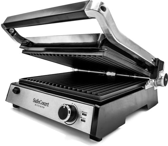 safecourt kitchen tosti apparaat grill apparaat uitneembare platen