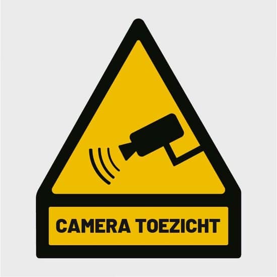 sticker camerabewaking 10x10 cm uv waterproof camera sticker
