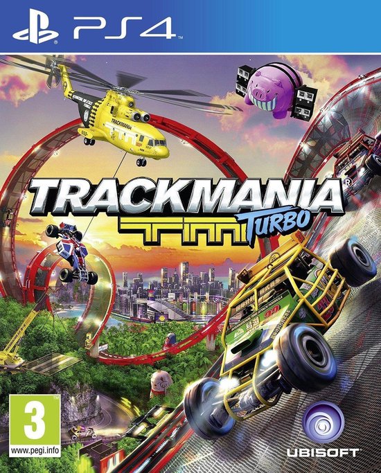 trackmania turbo videogame race spel ps4 game
