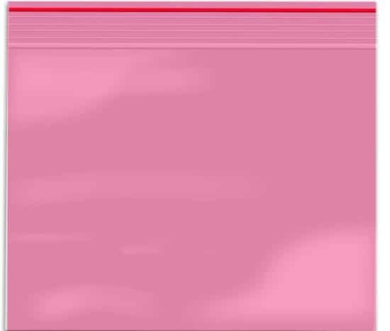 100x gripzakjes 80 x 60mm pink tinted roze tint 90 micron