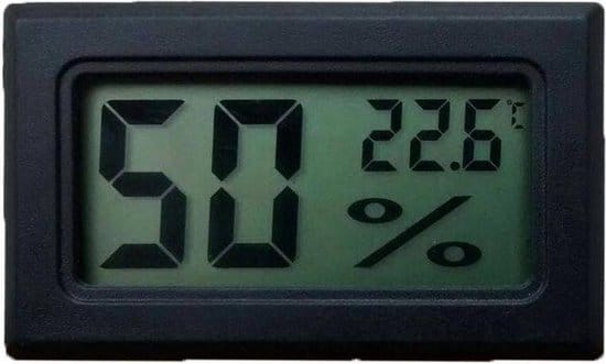 2in1 digitale hygrometer en thermometer wit