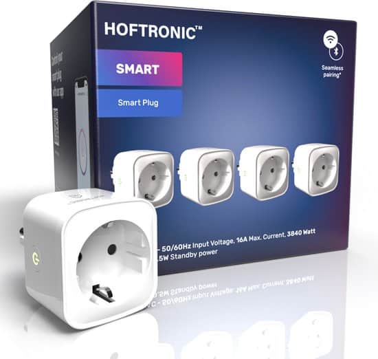 4x hoftronic slimme stekker smart plug 16a wifi bluetooth met