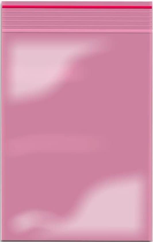 500x gripzakjes 40 x 60mm pink tinted roze tint 60 micron 500 stuks kwaliteit