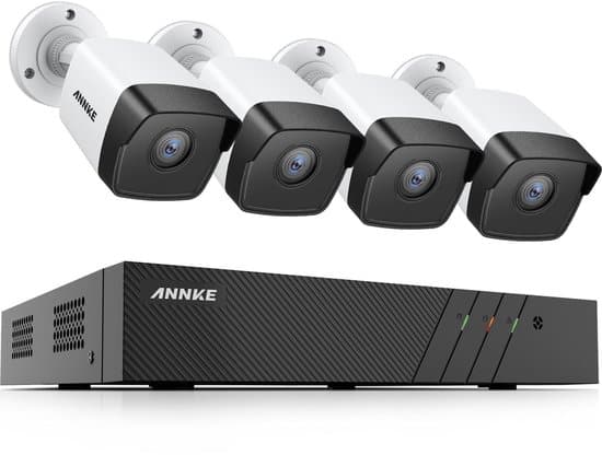annke acs 8 n48 i51dl 4 beveiligingscamera set poe 5mp met audio