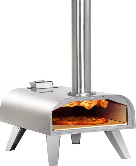 bighorn pizza pellet oven draagbaar opvouwbaar edelstaal model srpg18003 1