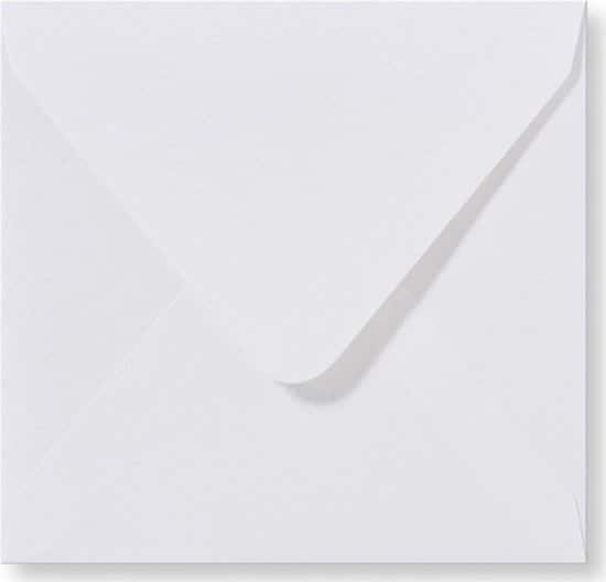 c c luxe vierkante enveloppen 100 stuks wit 15x15 110grms 150x150 1