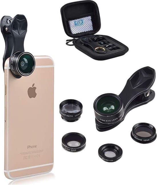 drphone apex1 5 in 1 hd lenzen smartphone camera lens kit macro lens