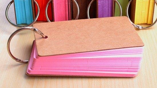 flashcards bestellen systeemkaarten flitskaarten studiekaarten roze