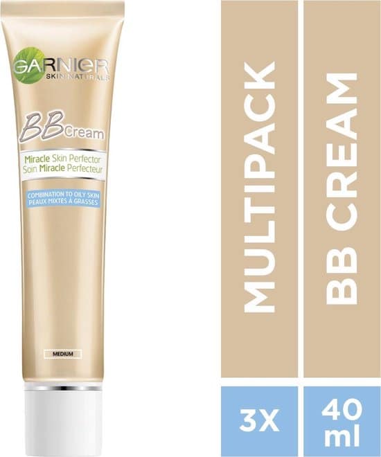 garnier skinactive face skin active bb cream anti glans medium 3 x 40ml