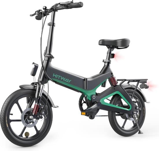 hitway elektrische plooifiets opvouwbare e bike 16 inch 250w motor